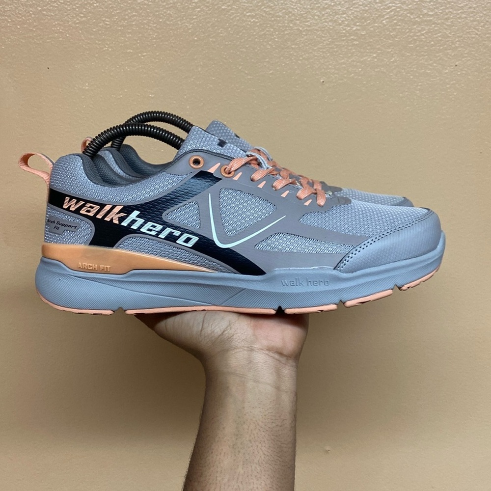 Walk Hero Women's Arch Support Wide Toe Box Sneakers